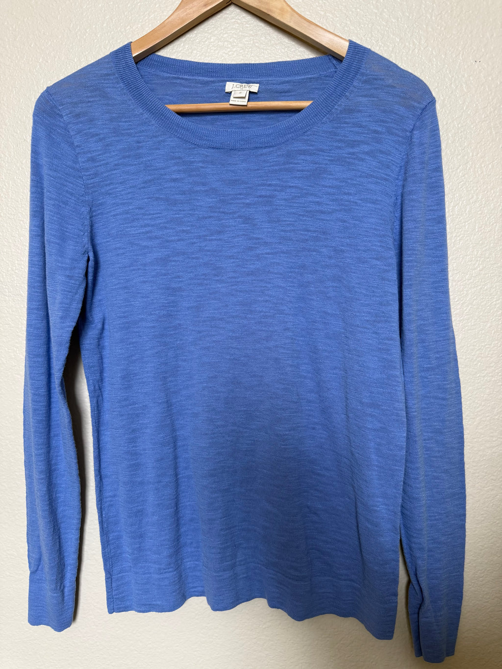 J. Crew 100% Cotton S Crew Neck Knit Long Sleeve