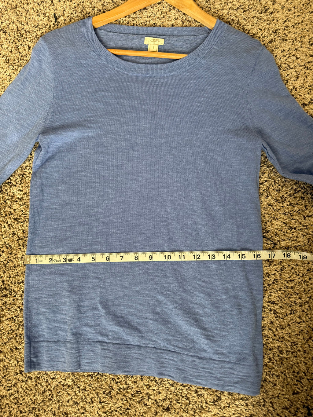J. Crew 100% Cotton S Crew Neck Knit Long Sleeve