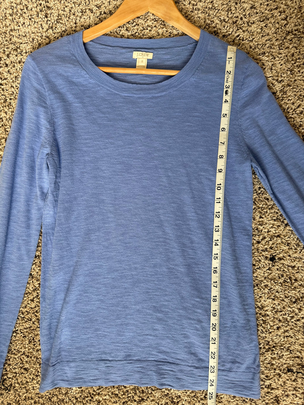 J. Crew 100% Cotton S Crew Neck Knit Long Sleeve