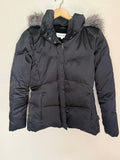 Calvin Klein 60% Duck Down 40% Waterfowl Feathers S Black Heavyweight Hooded Puffer Jacket