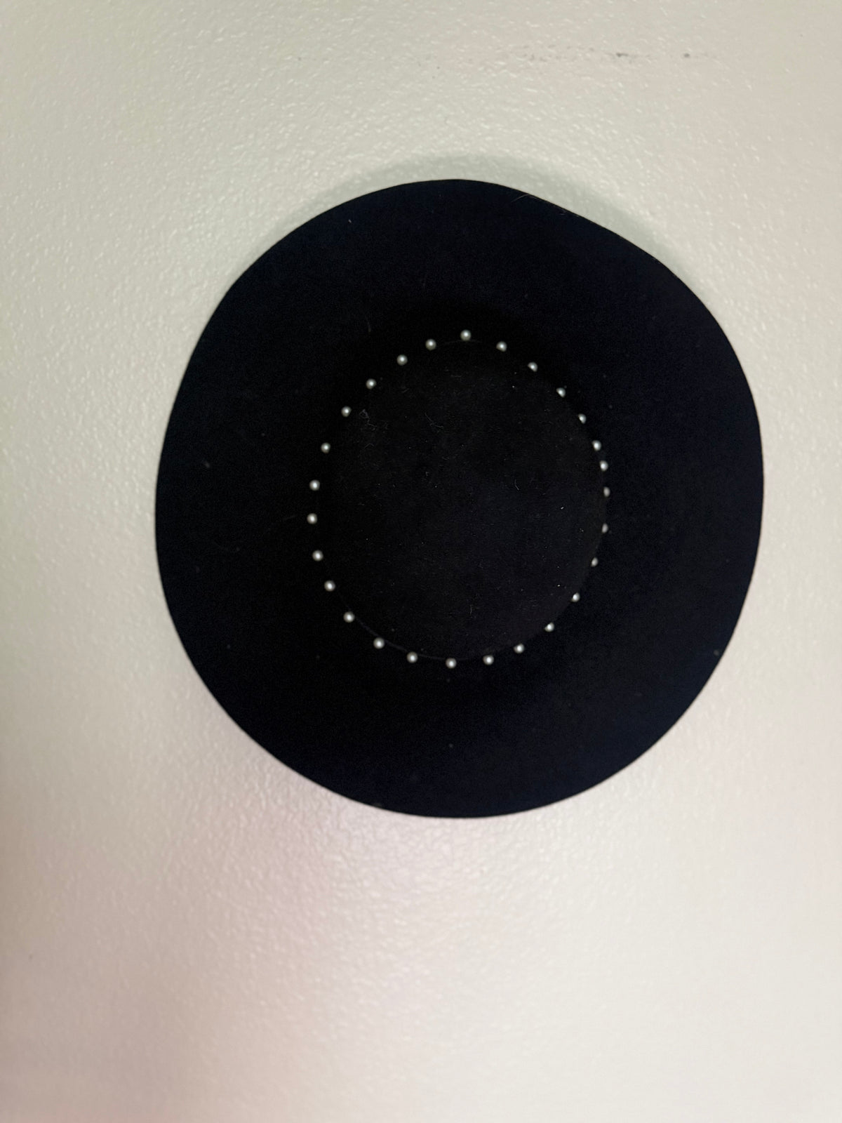 Black 100% Wool Wide Brim Hat