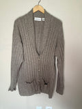 Barry Bracken 100% Cashmere L Tan Cardigan