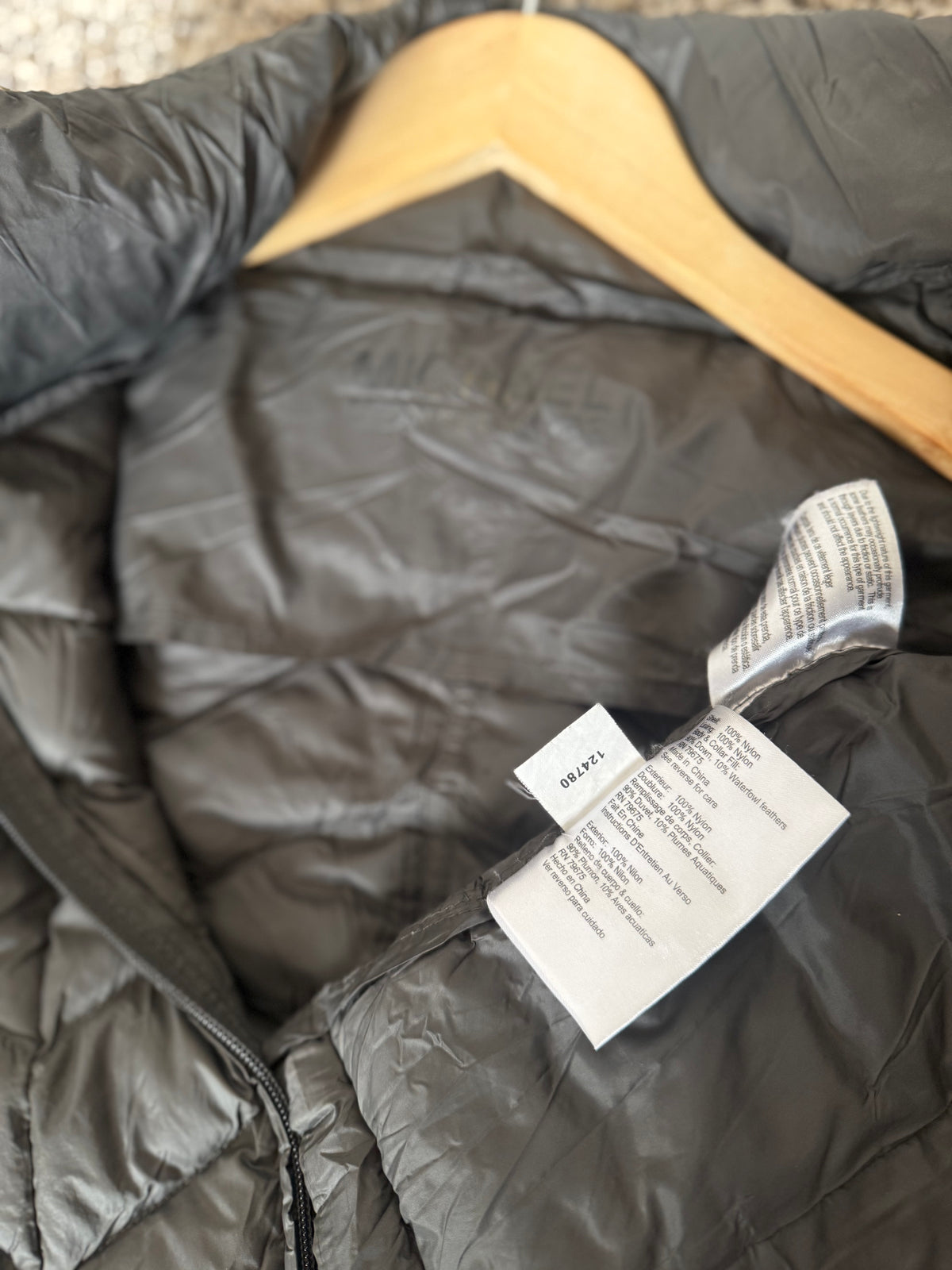 Michael Kors Nylon 90% Down 10% Waterfowl Feathers M Forest Green Packable Puffer Jacket