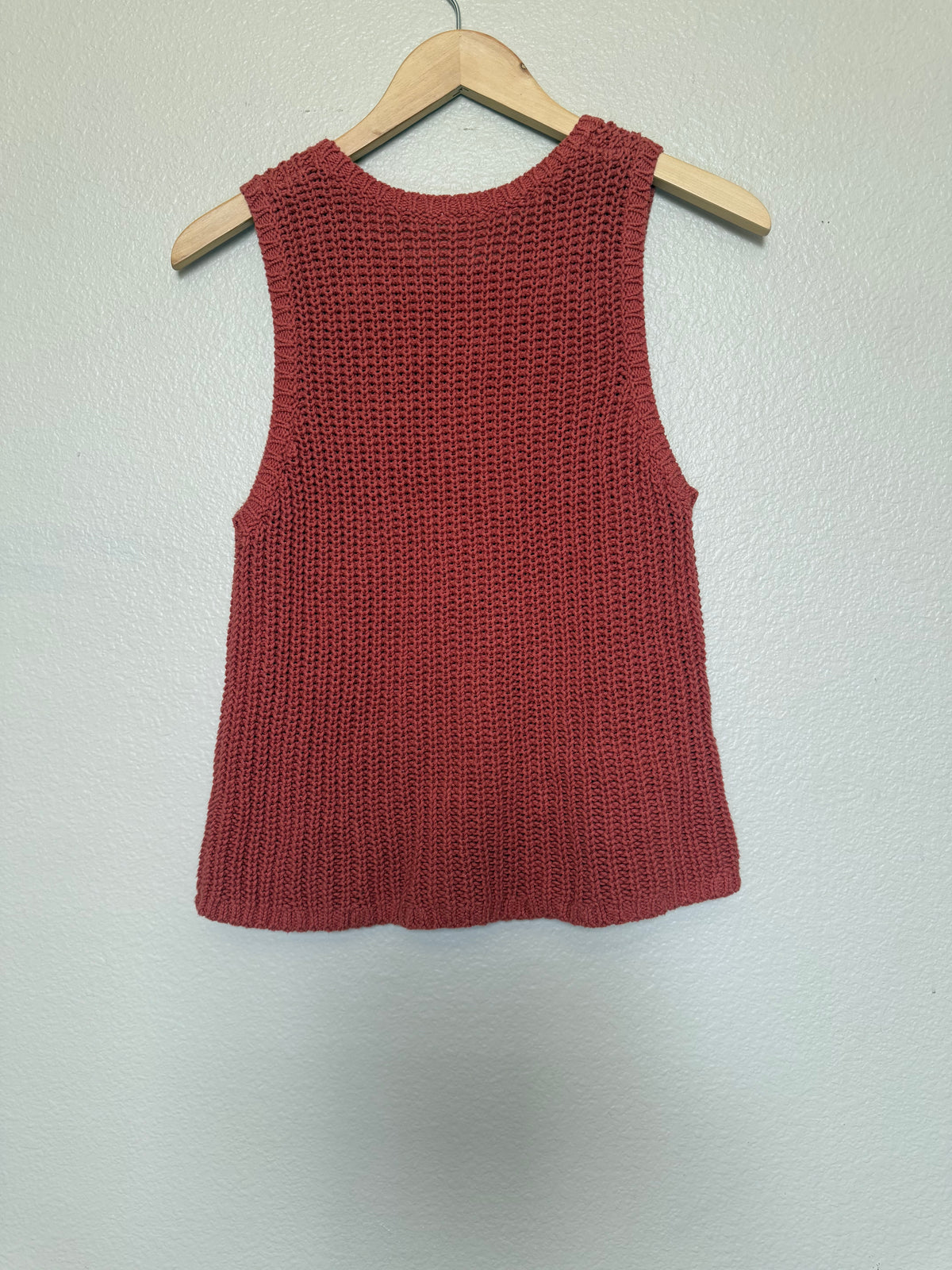 Old Navy 100% Cotton M Burnt Orange Knit Tank Top