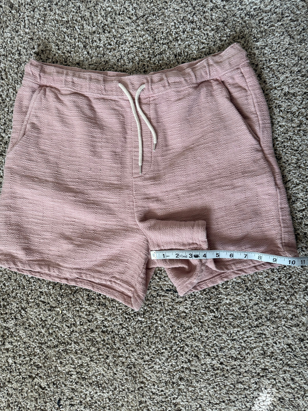 ASOS 100% Cotton XL Dusty Rose Drawstring Shorts