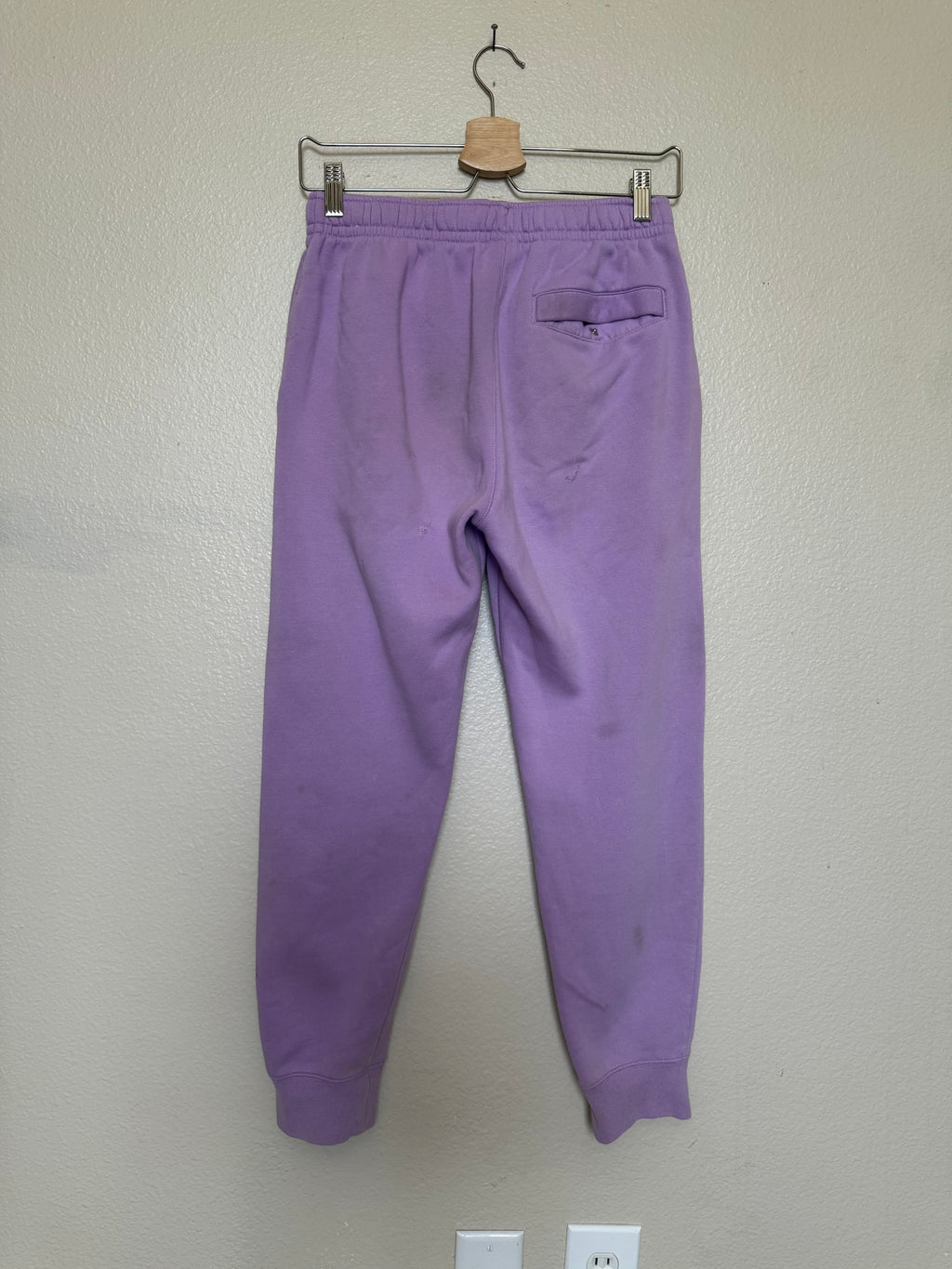Nike 80% Cotton 20% Polyester S Pastel Purple Joggers
