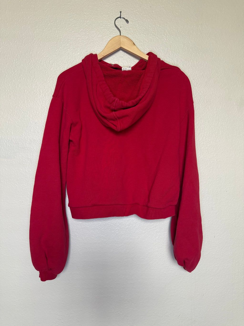 A New Day 100% Cotton S Red Bell Sleeve Hoodie