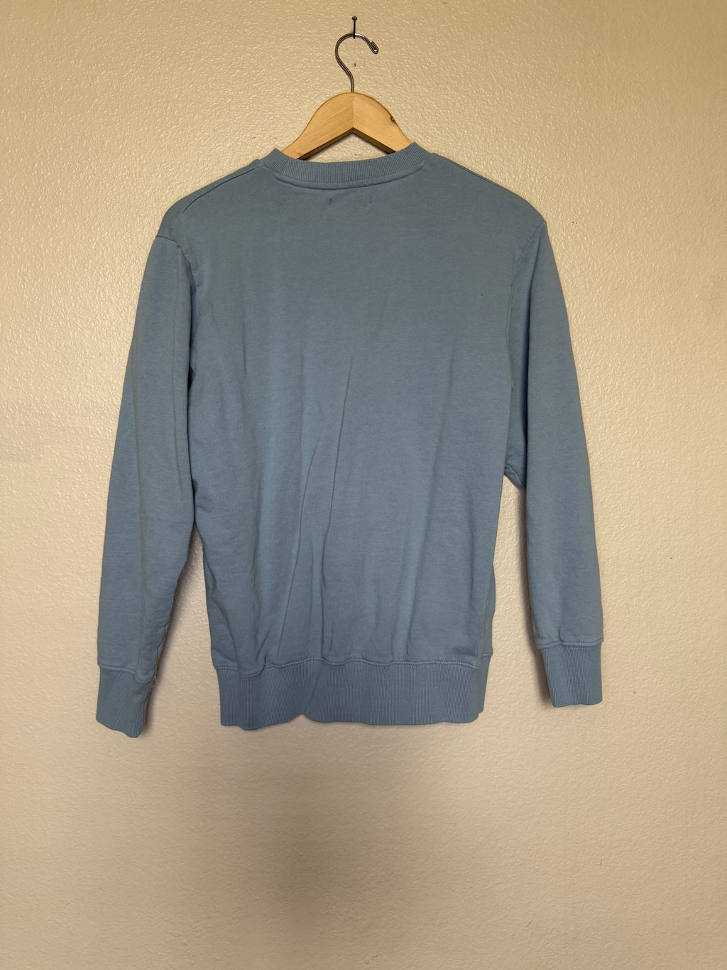 Jack and Jones 100% Cotton S Light Blue Crew Neck Sweatshirt