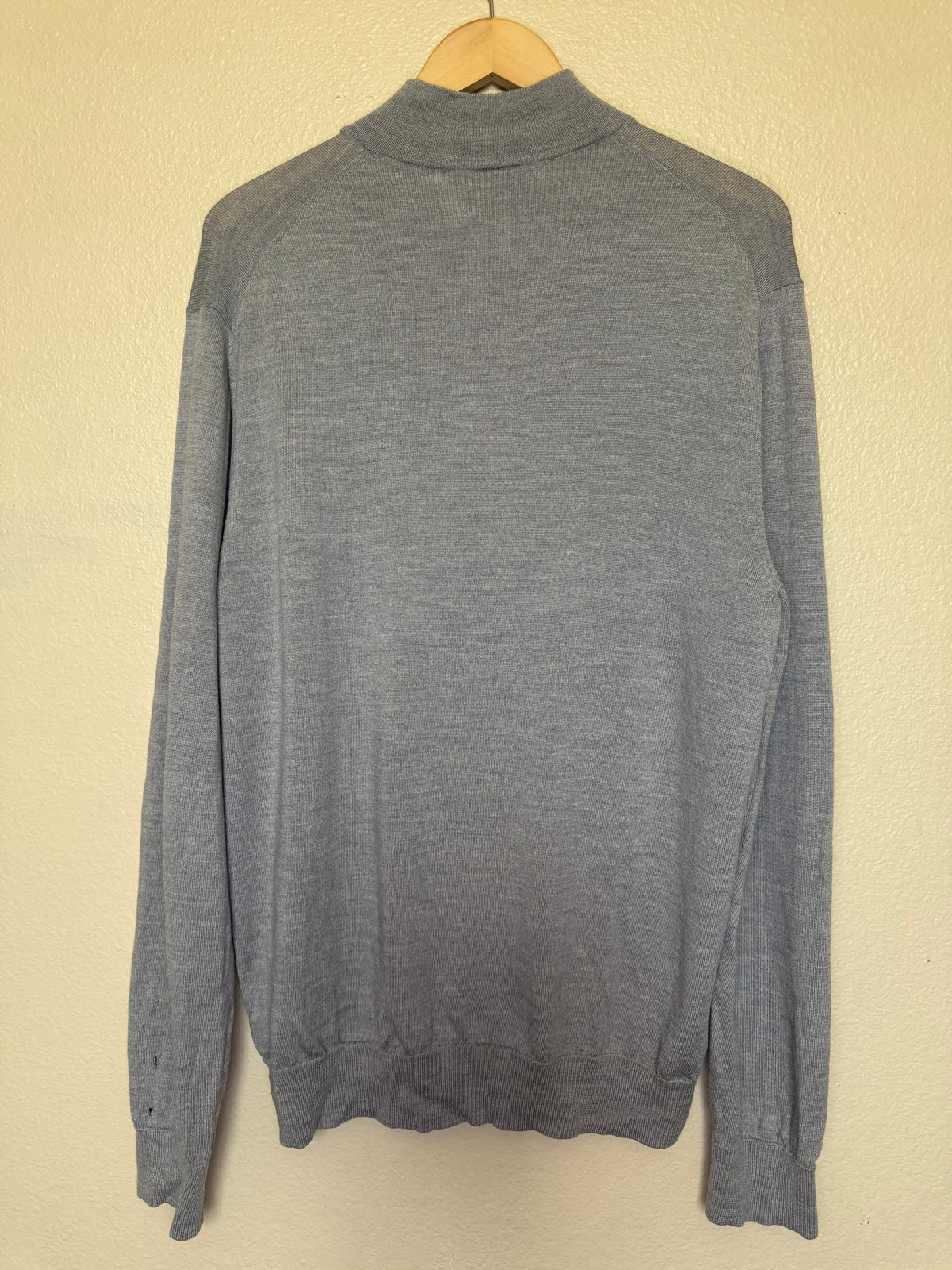 Charles Tyrwhitt 100% Merino Wool Men's XL Grey Quarter Zip