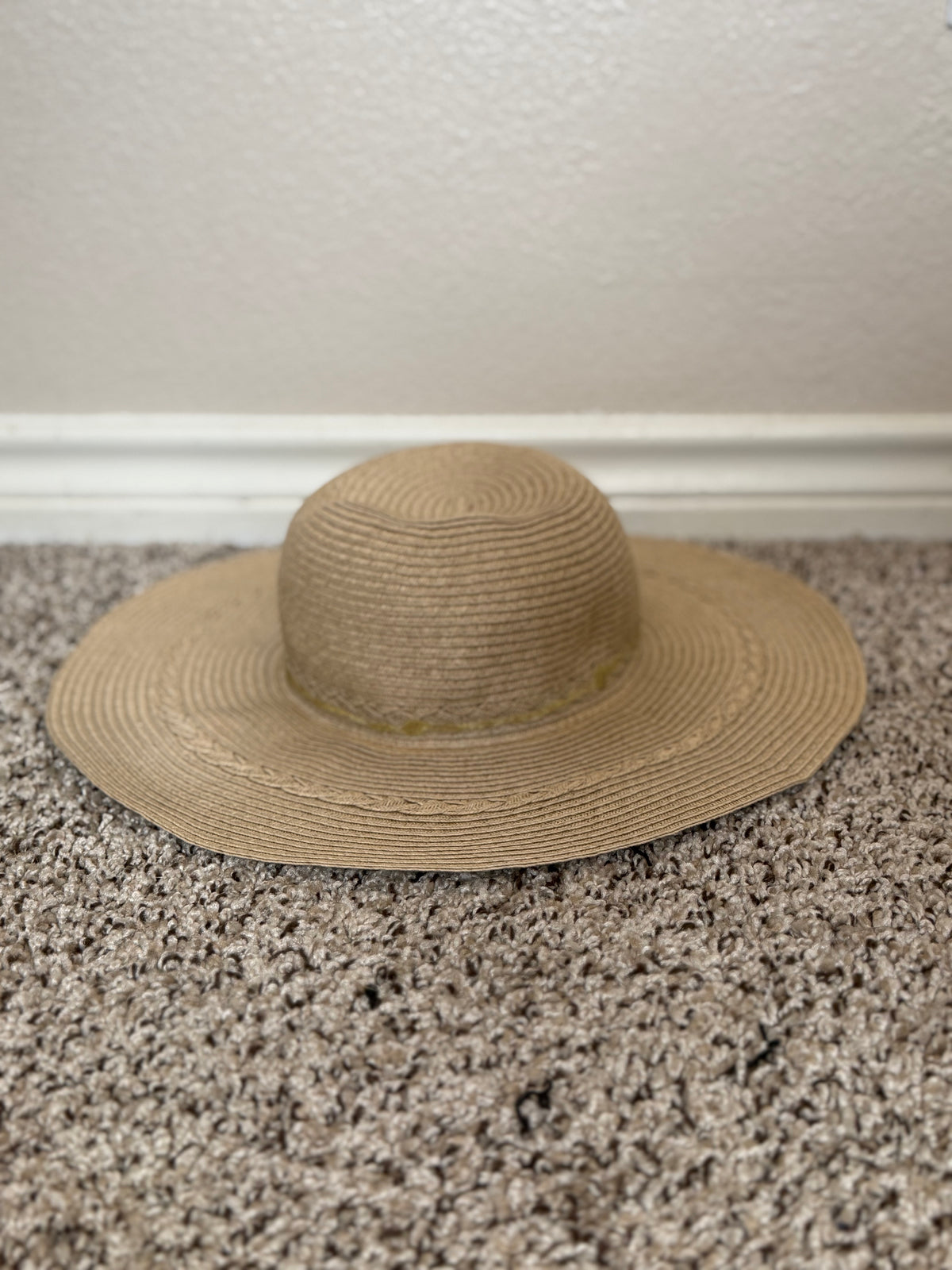 (No Brand) 100% Paper Tan Wide Brim Sun Hat