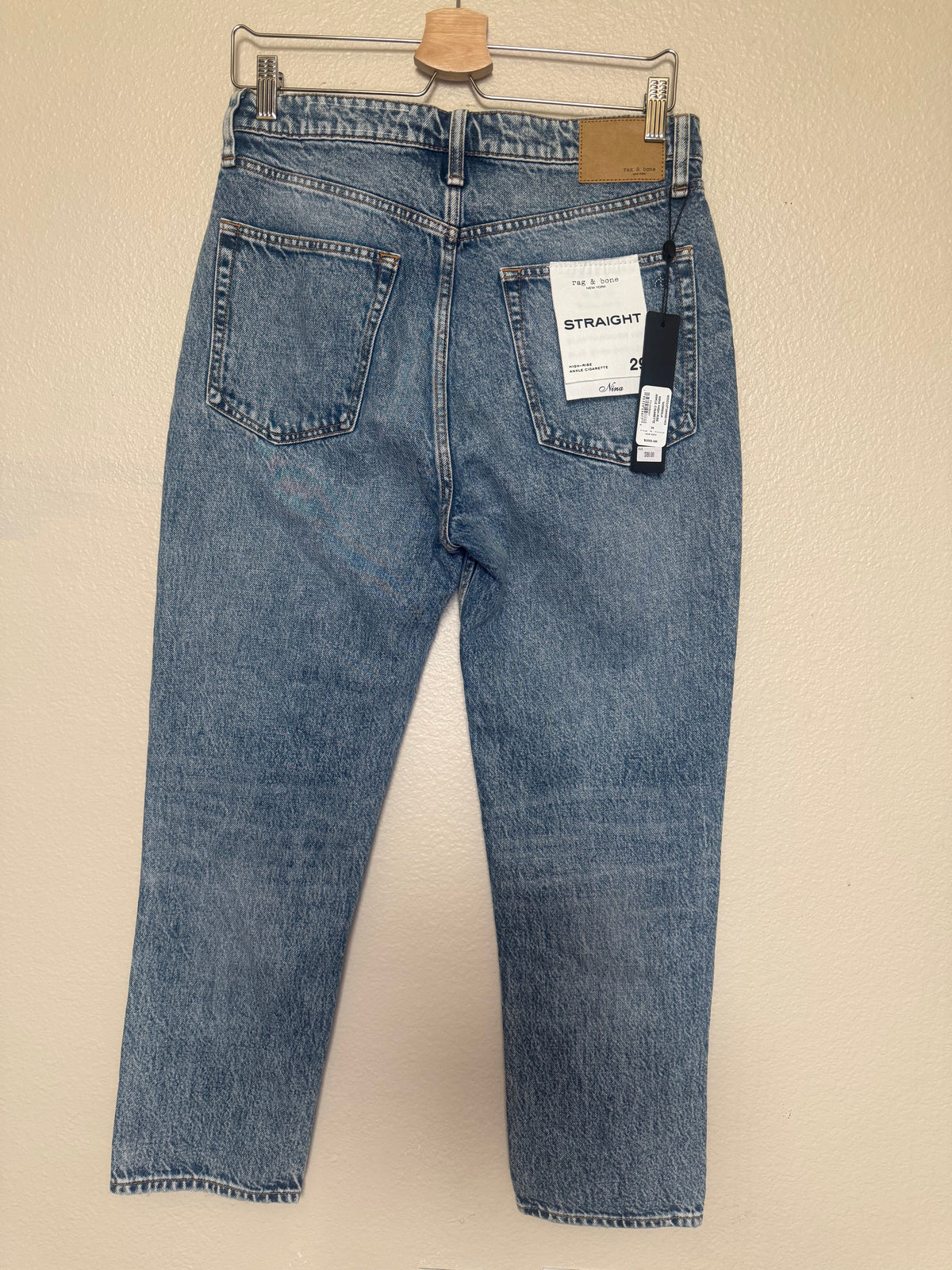 Rag & Bone 100% Cotton Women's Size 29 Norwalk Nina High-Rise Ankle Cigarette