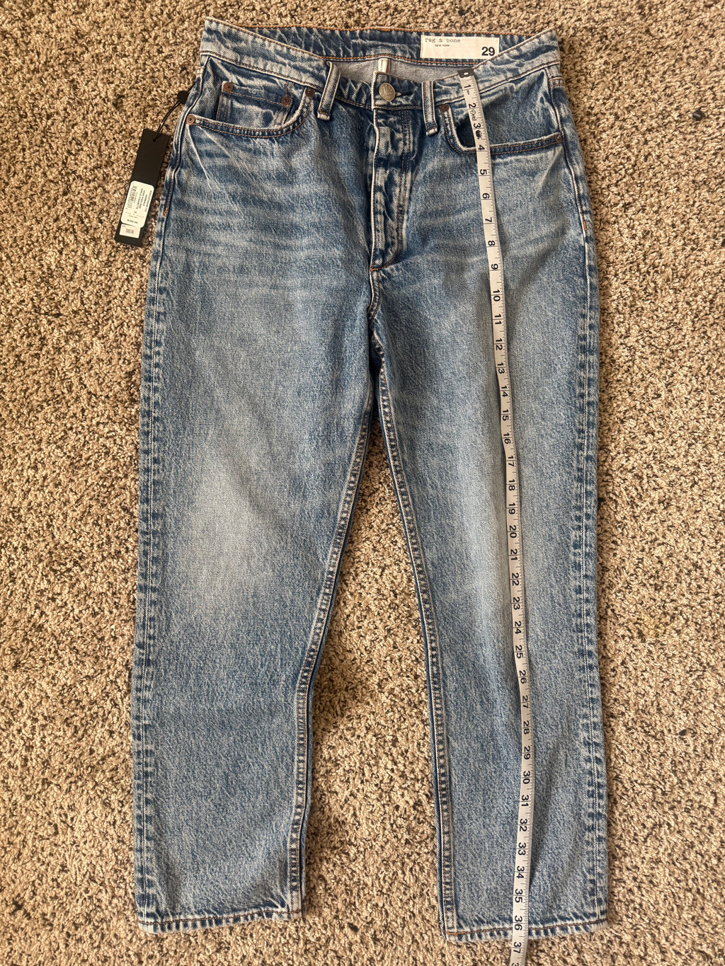 Rag & Bone 100% Cotton Women's Size 29 Norwalk Nina High-Rise Ankle Cigarette