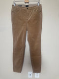Talbots 94% Cotton 2% Spandex 4% Other Fibers Women's Size 8 Tan and Gold Corduroy Skinny Pants