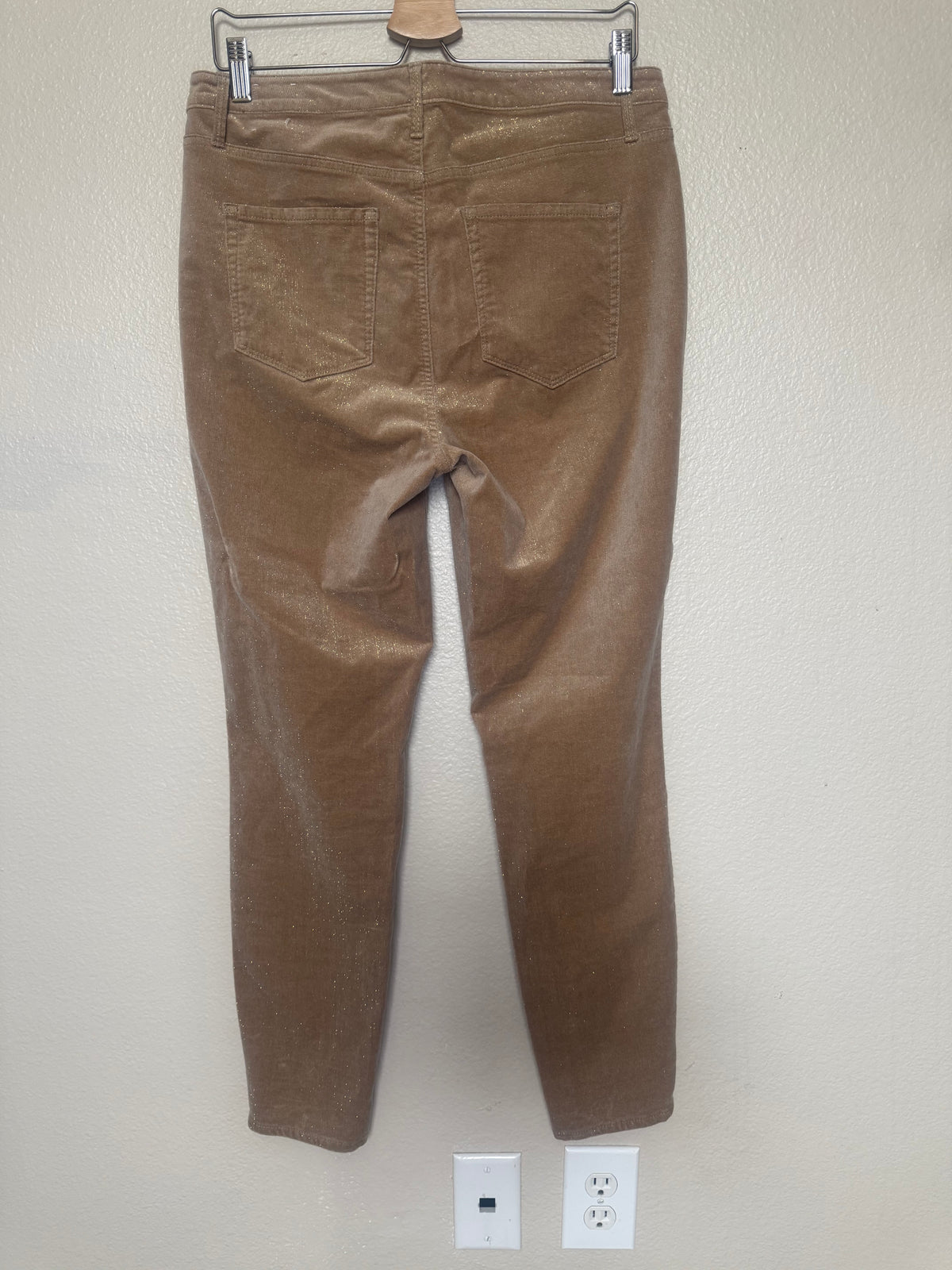 Talbots 94% Cotton 2% Spandex 4% Other Fibers Women's Size 8 Tan and Gold Corduroy Skinny Pants
