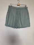 Tahari 100% Linen Women's XL Nature Green Shorts With Pockets
