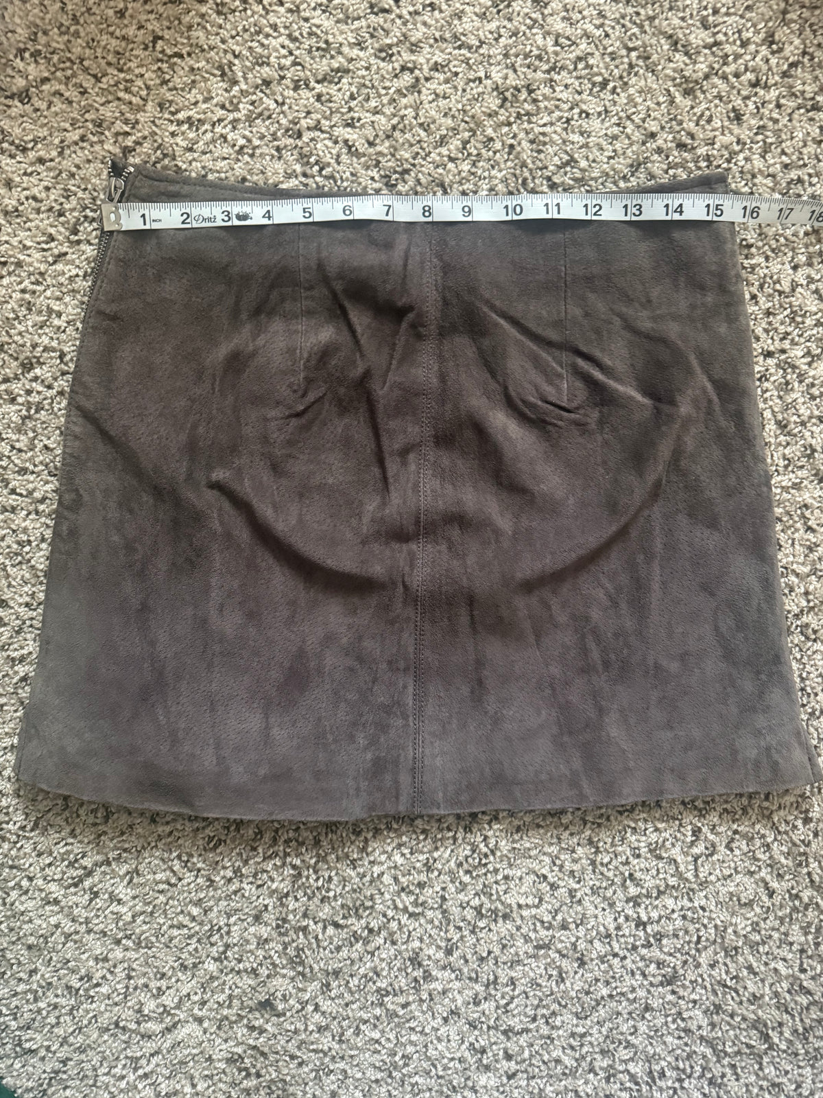 Blanknyc 100% Genuine Leather Size 29 Dark Grey Mini Skirt