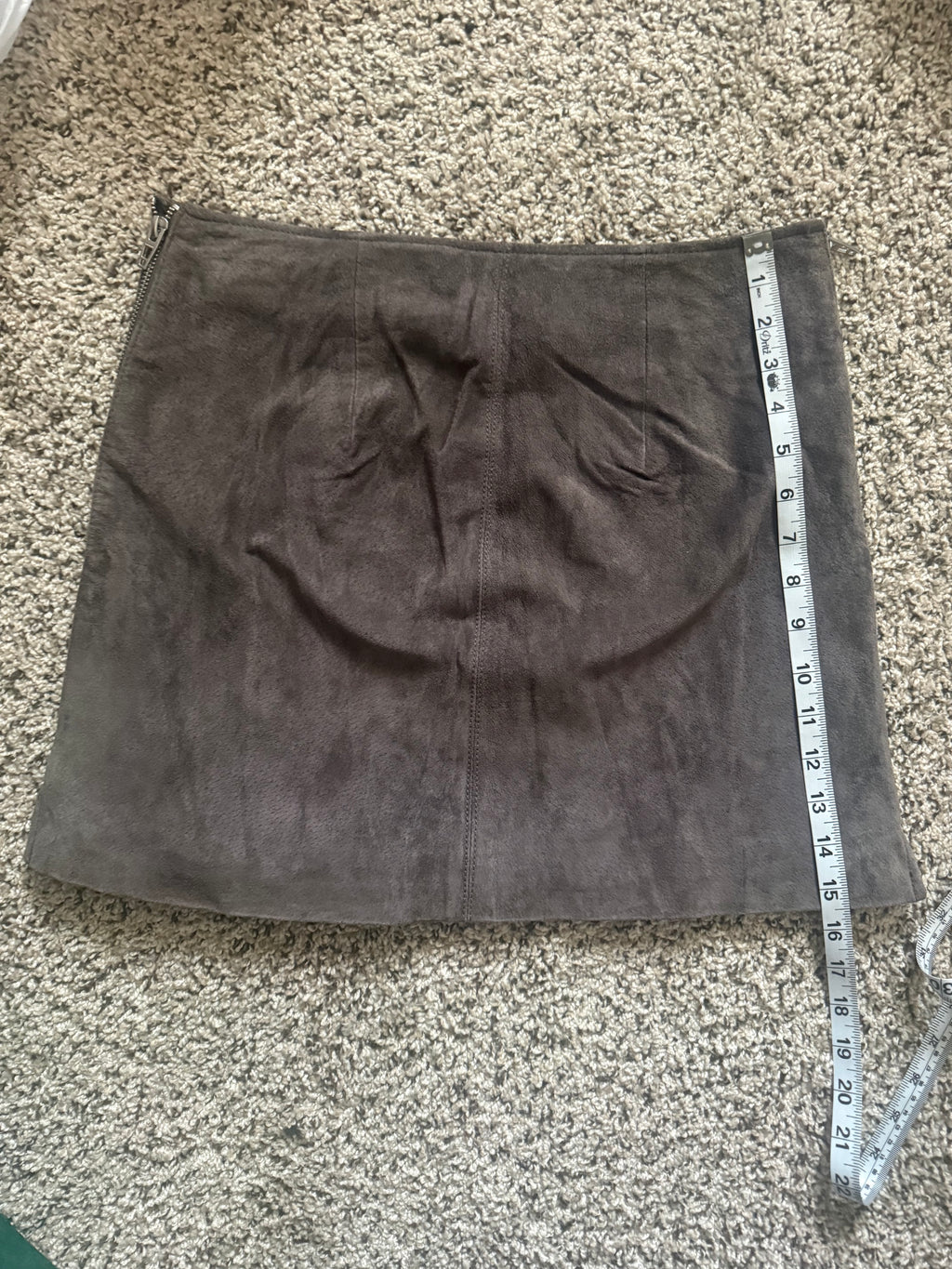 Blanknyc 100% Genuine Leather Size 29 Dark Grey Mini Skirt