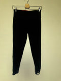 Calvin Klein 90% Cotton 10% Spandex M Black Capri Legging
