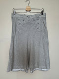 J. Crew 100% Linen Size 8 Button Detail Midi Skirt