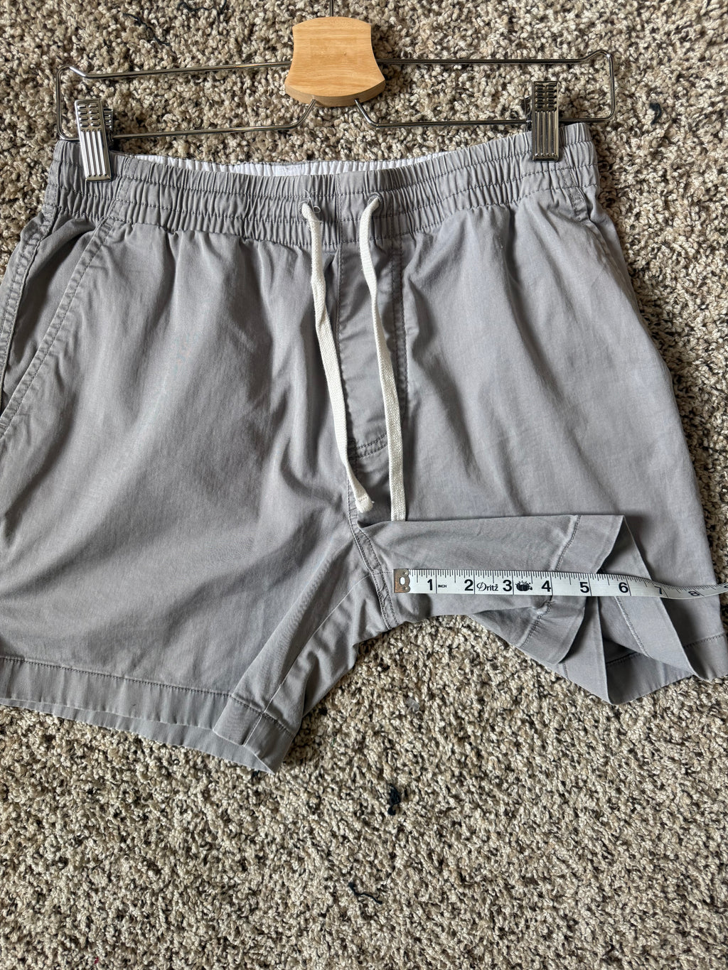 J.Crew 98% Cotton 2% Elastane S Light Grey Shorts