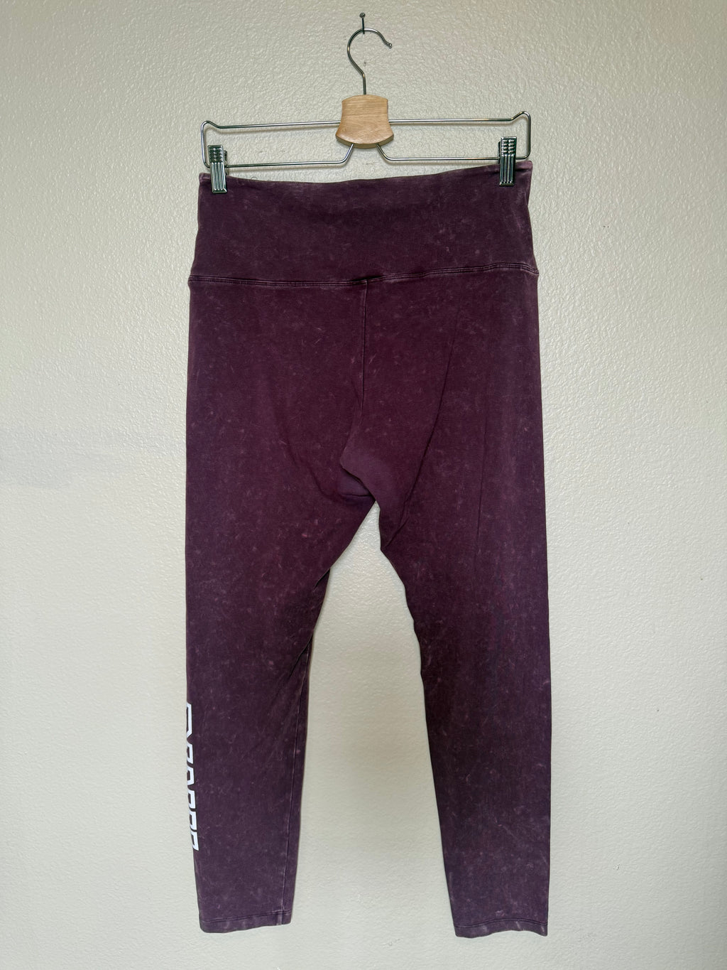 Pink Victoria's Secret 87% Cotton 13% Elastane L Faded Maroon Leggings