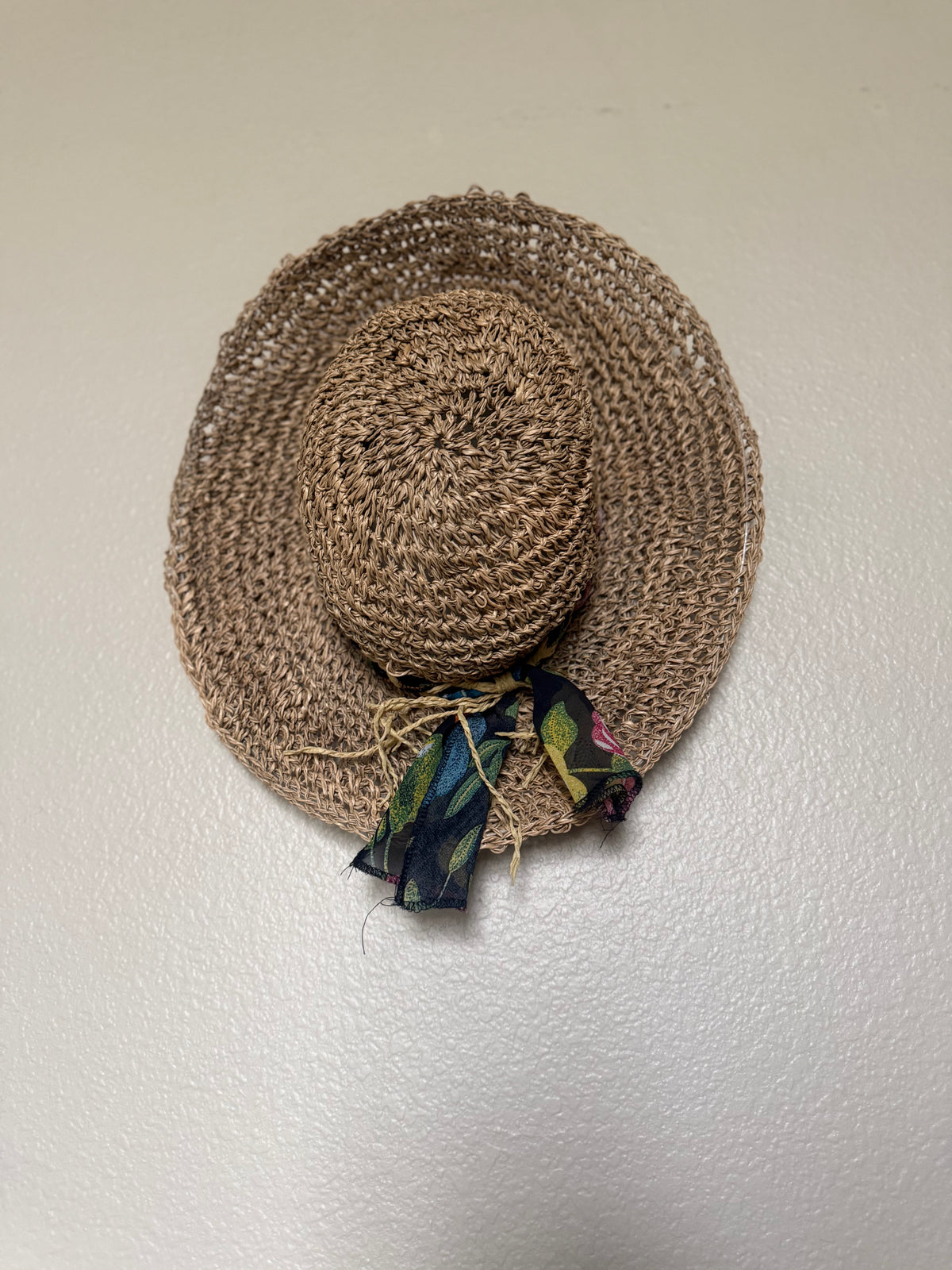 Porto Mare 100% Seagrass Tan Floppy Sun Hat