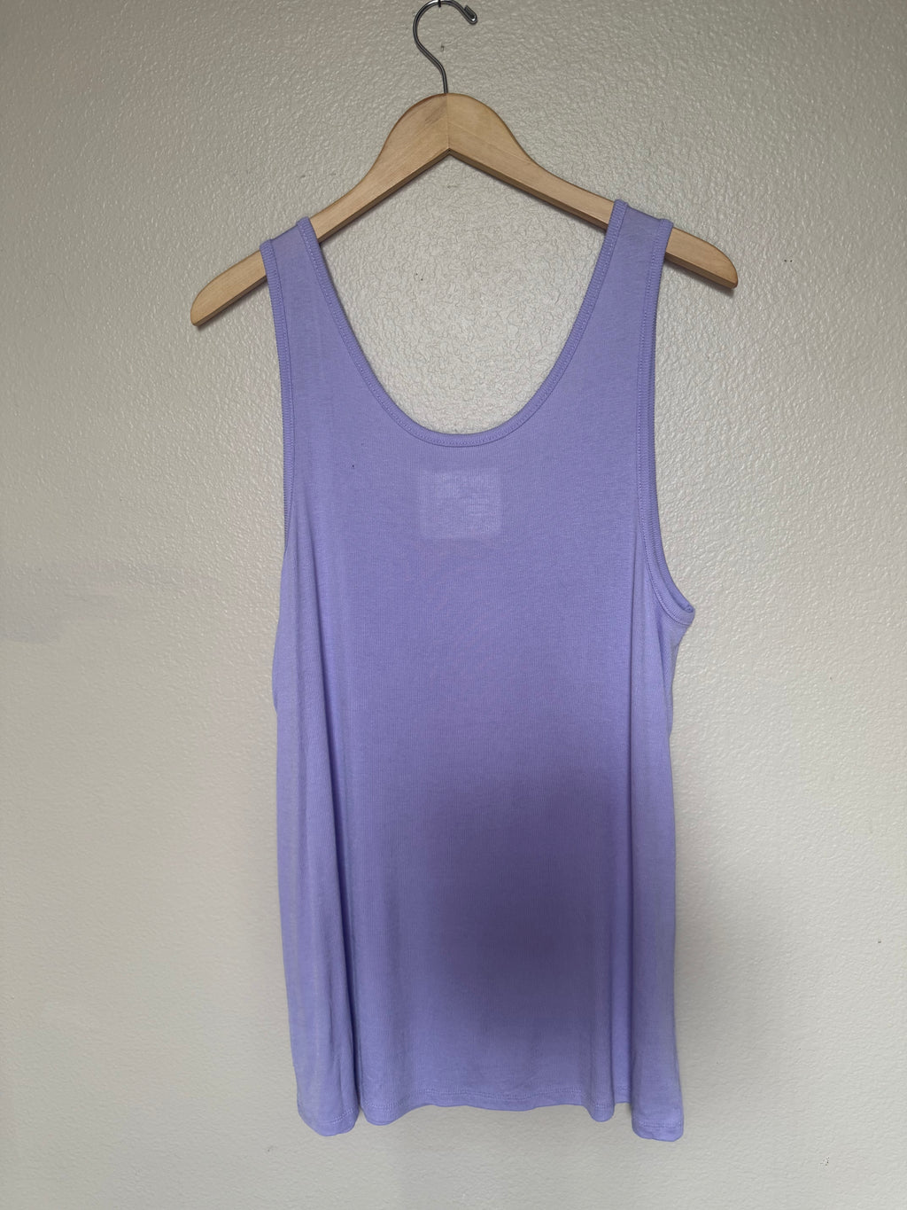 Terra & Sky 97% Modal 3% Spandex 1X Light Purple Tank Top