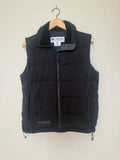 Columbia 75% Down 25% Duck Feathers S Black Puffer Vest