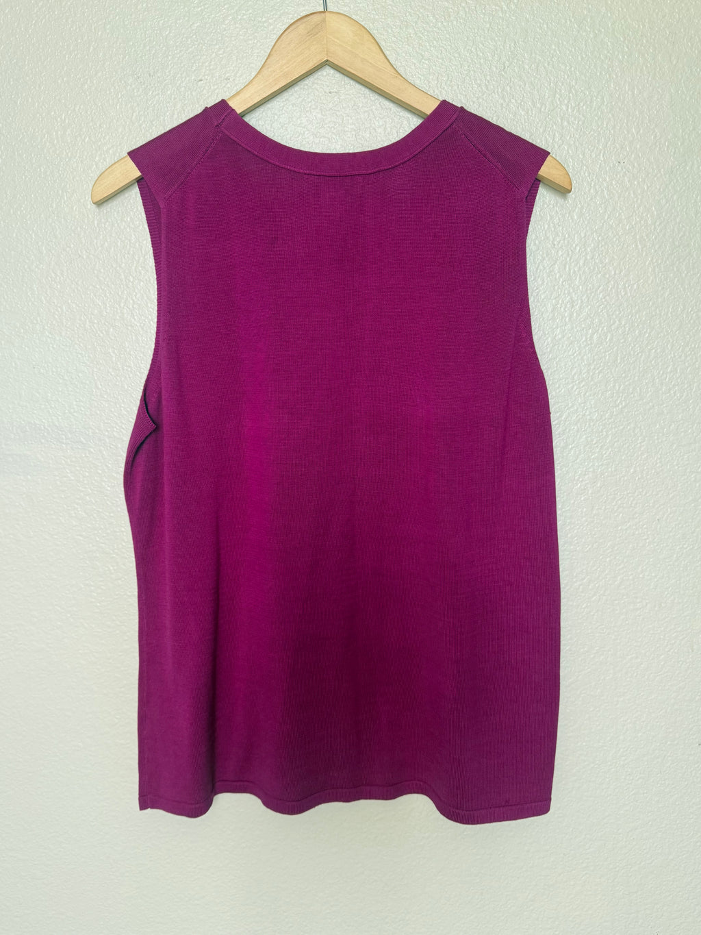 Coldwater Creek 70% Silk 30% Cotton 1X Magenta Tank Top