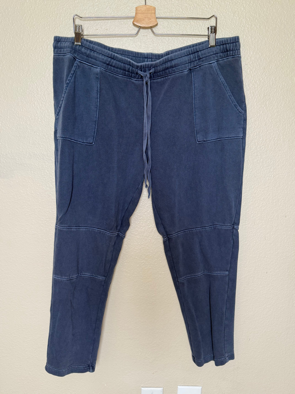 Natural Reflections 100% Cotton XL Faded Blue Joggers