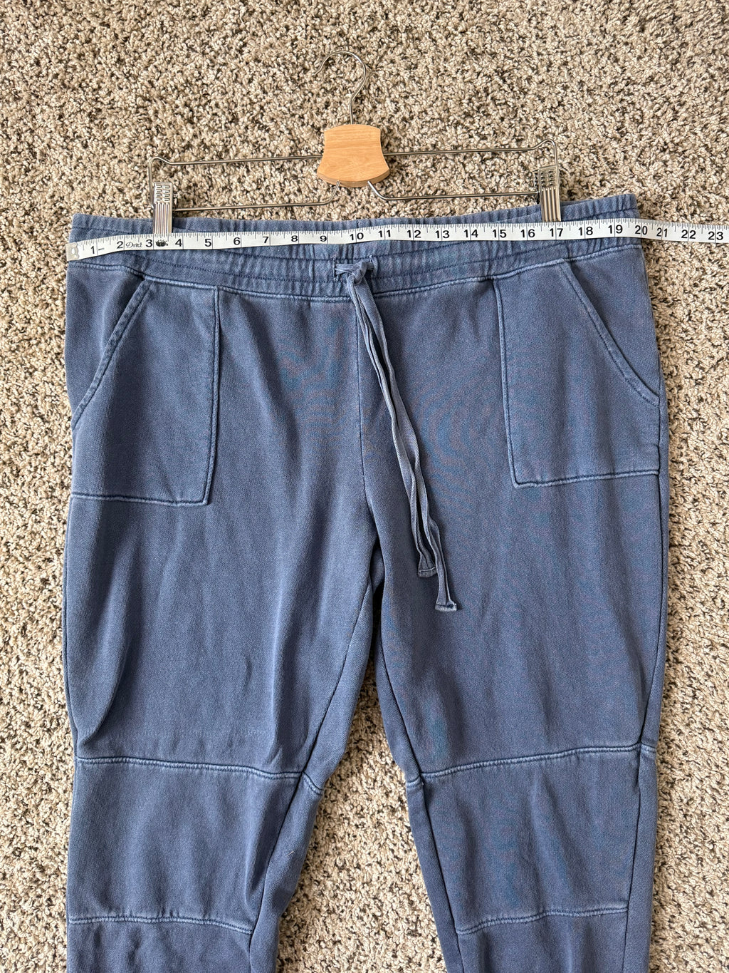 Natural Reflections 100% Cotton XL Faded Blue Joggers