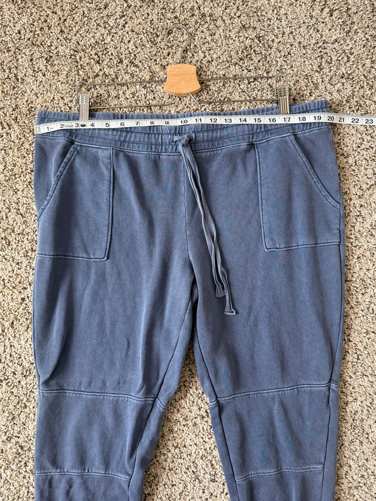 Natural Reflections 100% Cotton XL Faded Blue Joggers
