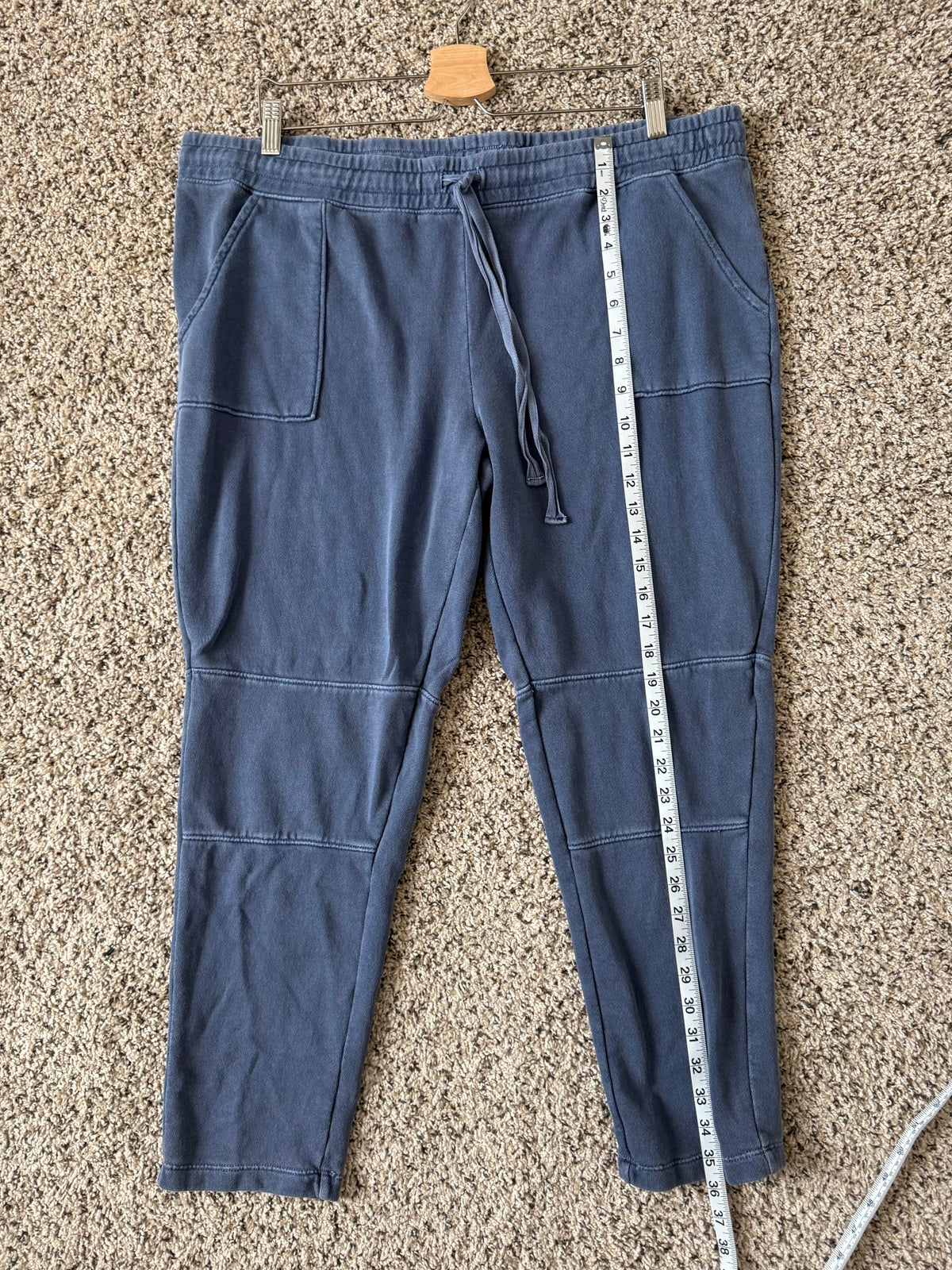 Natural Reflections 100% Cotton XL Faded Blue Joggers