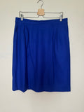 Sag Harbor 100% Wool Size 18 Royal Blue Pencil Skirt