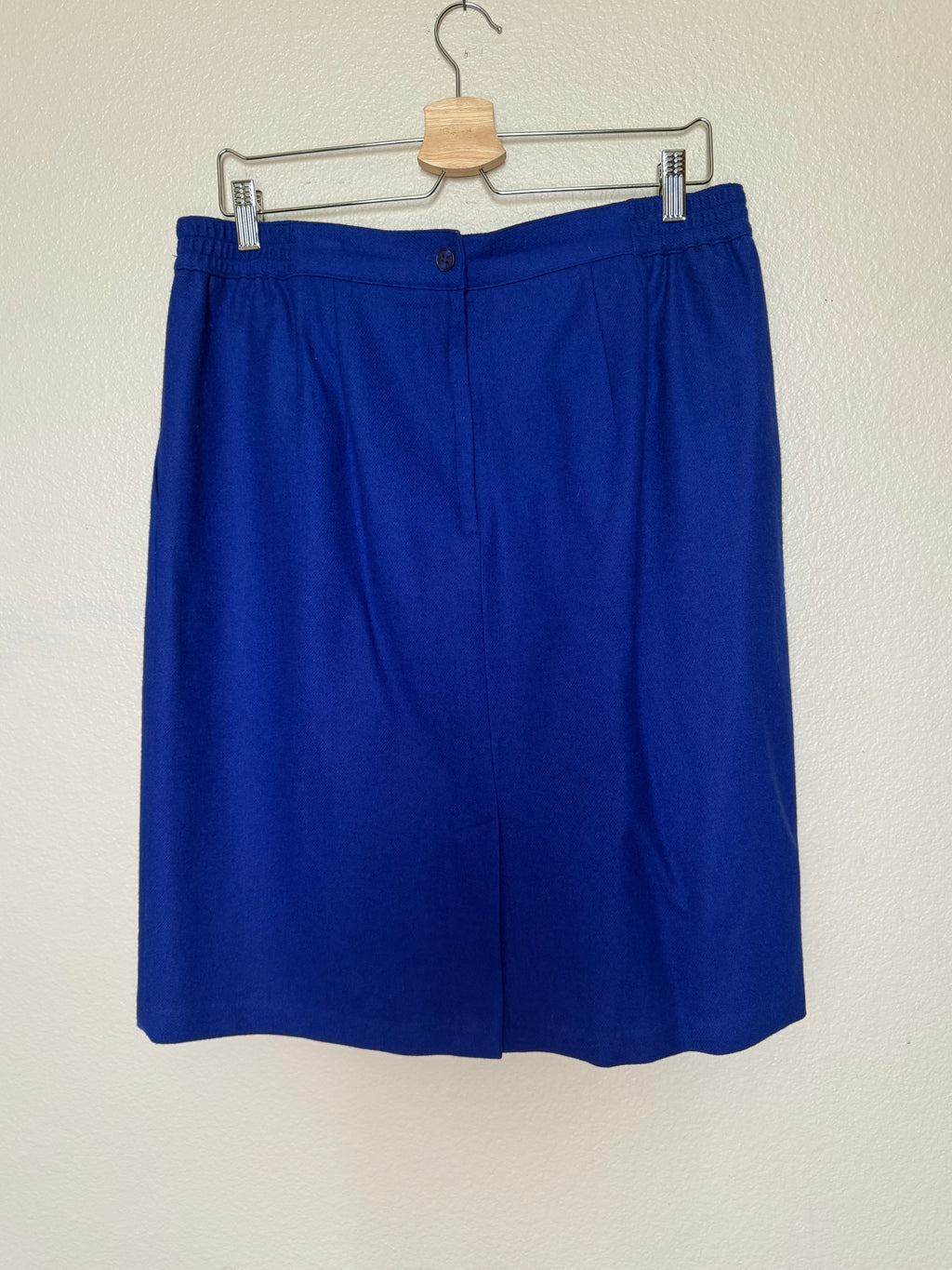 Sag Harbor 100% Wool Size 18 Royal Blue Pencil Skirt