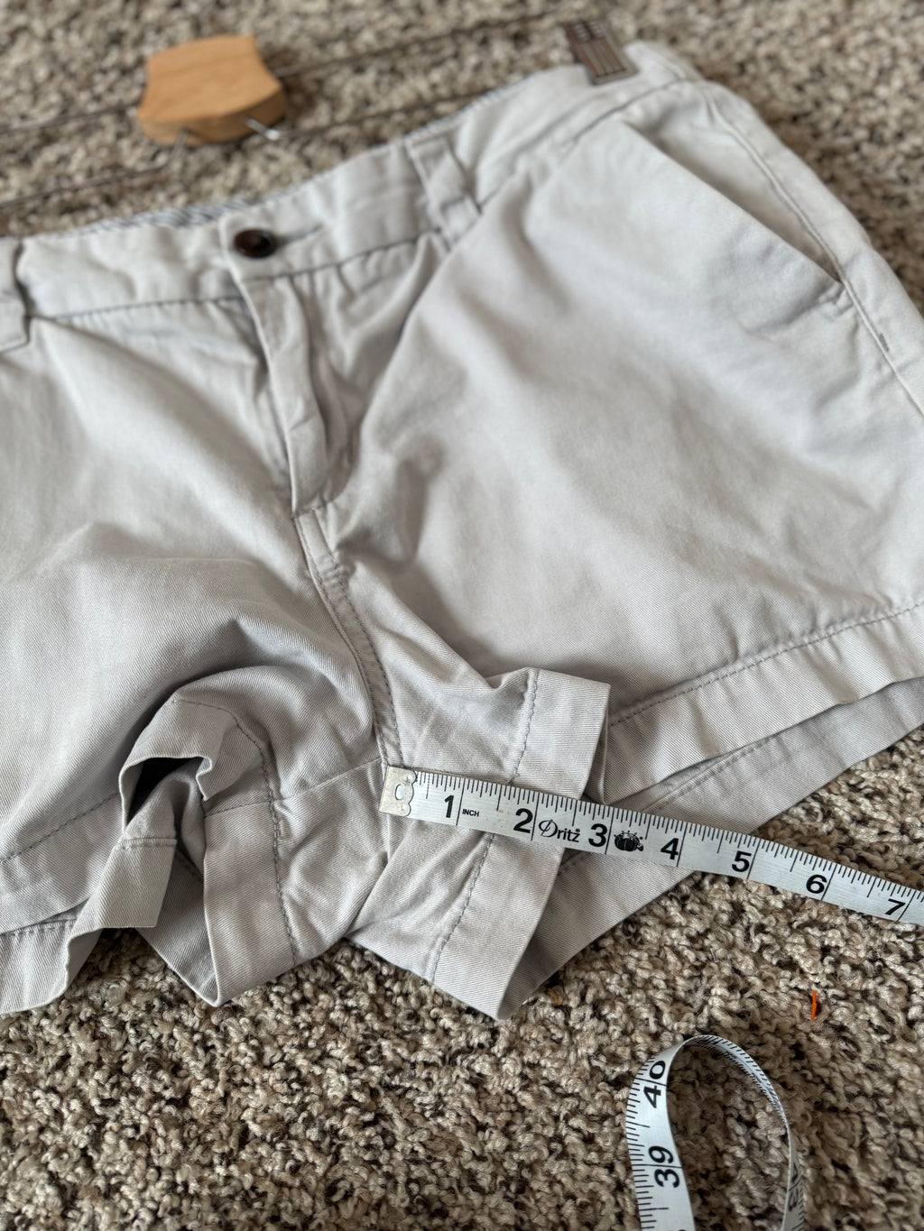 Merona 100% Cotton Size 10 Light Grey Shorts