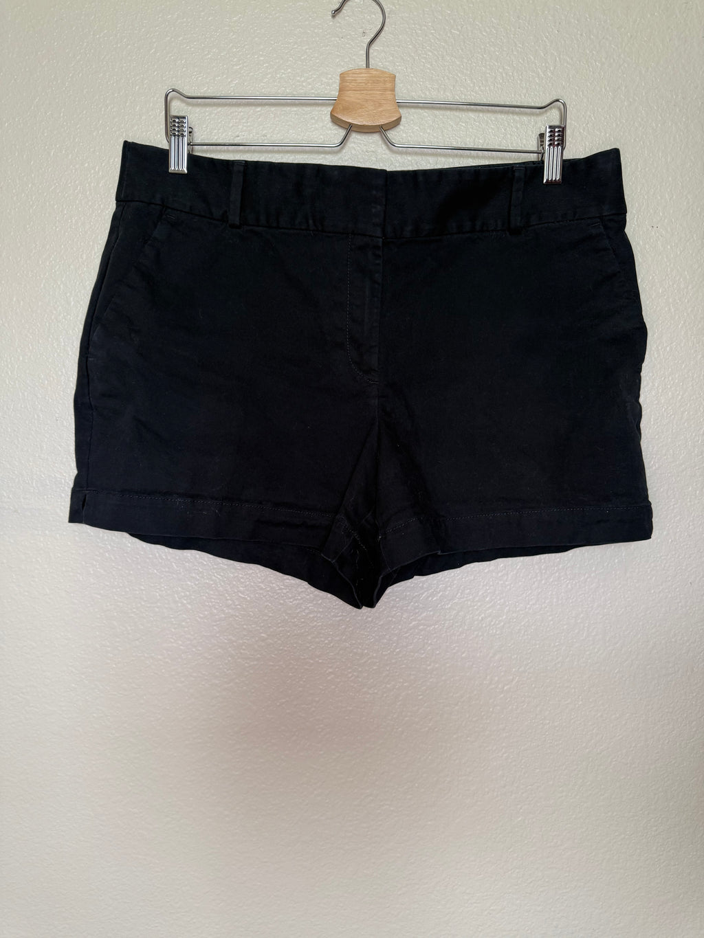 Loft 97% Cotton 3% Elastane Size 12 Black Shorts