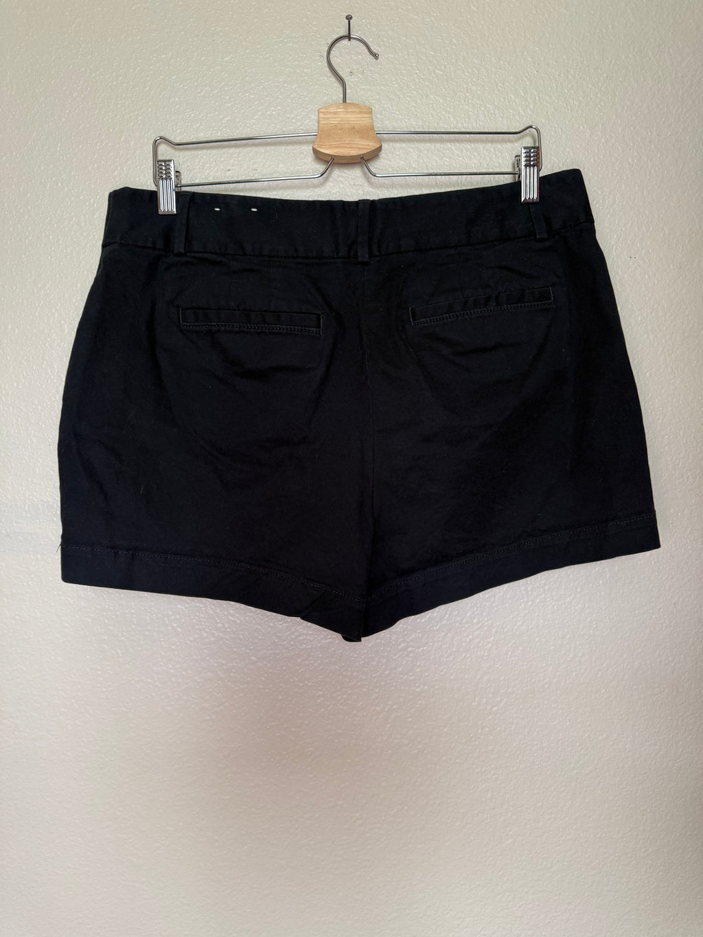 Loft 97% Cotton 3% Elastane Size 12 Black Shorts