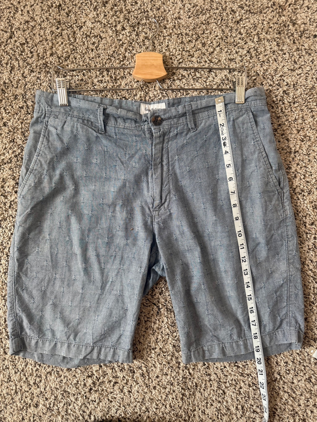 Goodfellow 100% Cotton Size 34 Linden Short Denim Shorts