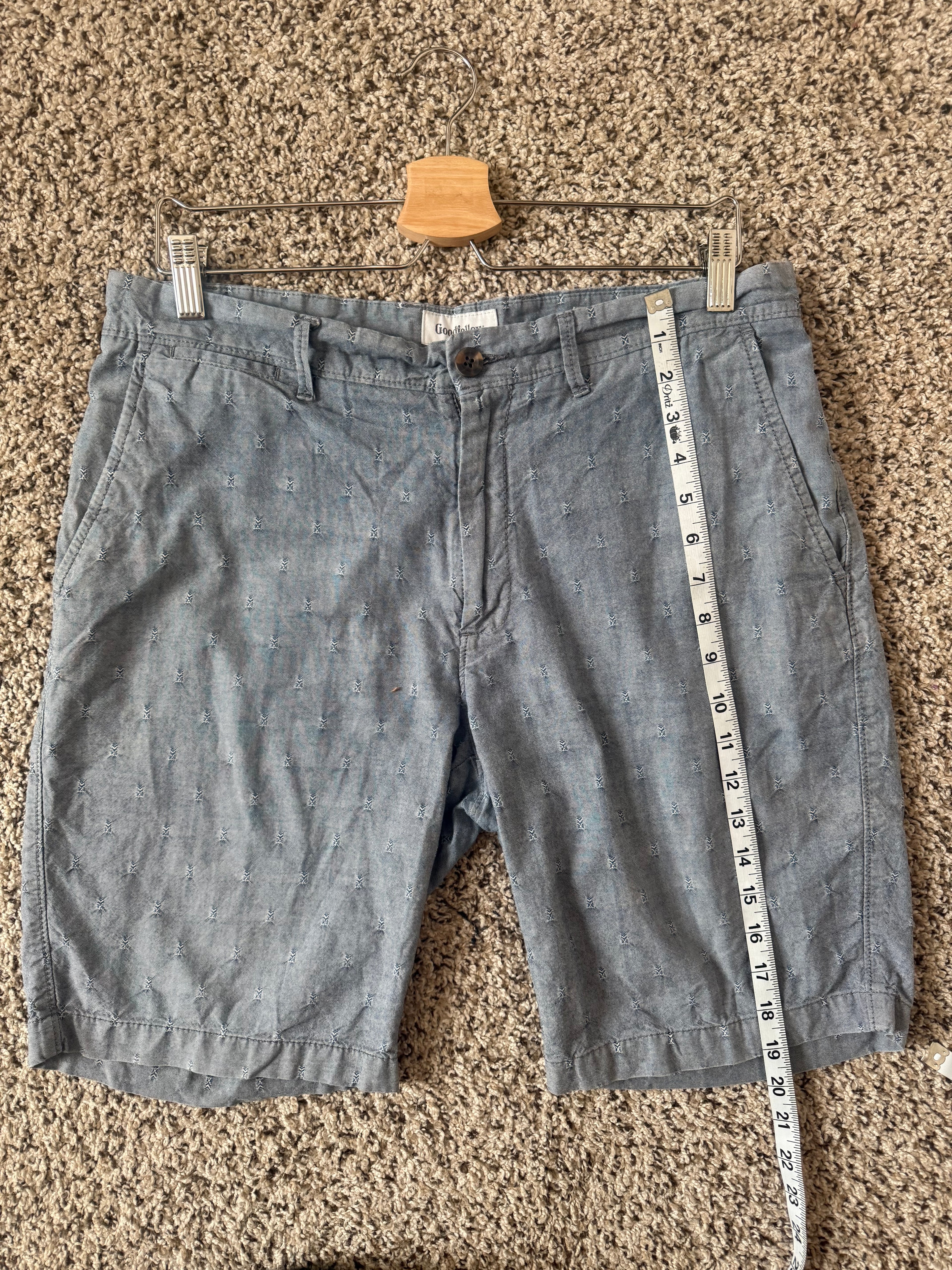 Goodfellow 100% Cotton Size 34 Linden Short Denim Shorts