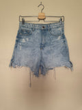 Zara 100% Cotton Size 4 Light Wash Denim Shorts
