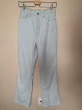 Pacsun 100% Cotton Size 27 Light Blue High Rise Bootcut Light Blue Corduroy Pants