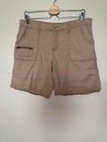 Faded Glory 100% Cotton Size 12 Khaki Mid-Thigh Shorts