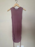 BB Dakota Steve Madden 93% Viscose 7% Spandex M Dusty Rose Scrunchy Tank Top Dress