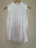 Cloth & Stone Anthropologie 100% Tencel Lyocell M White Mock Neck Tank Top