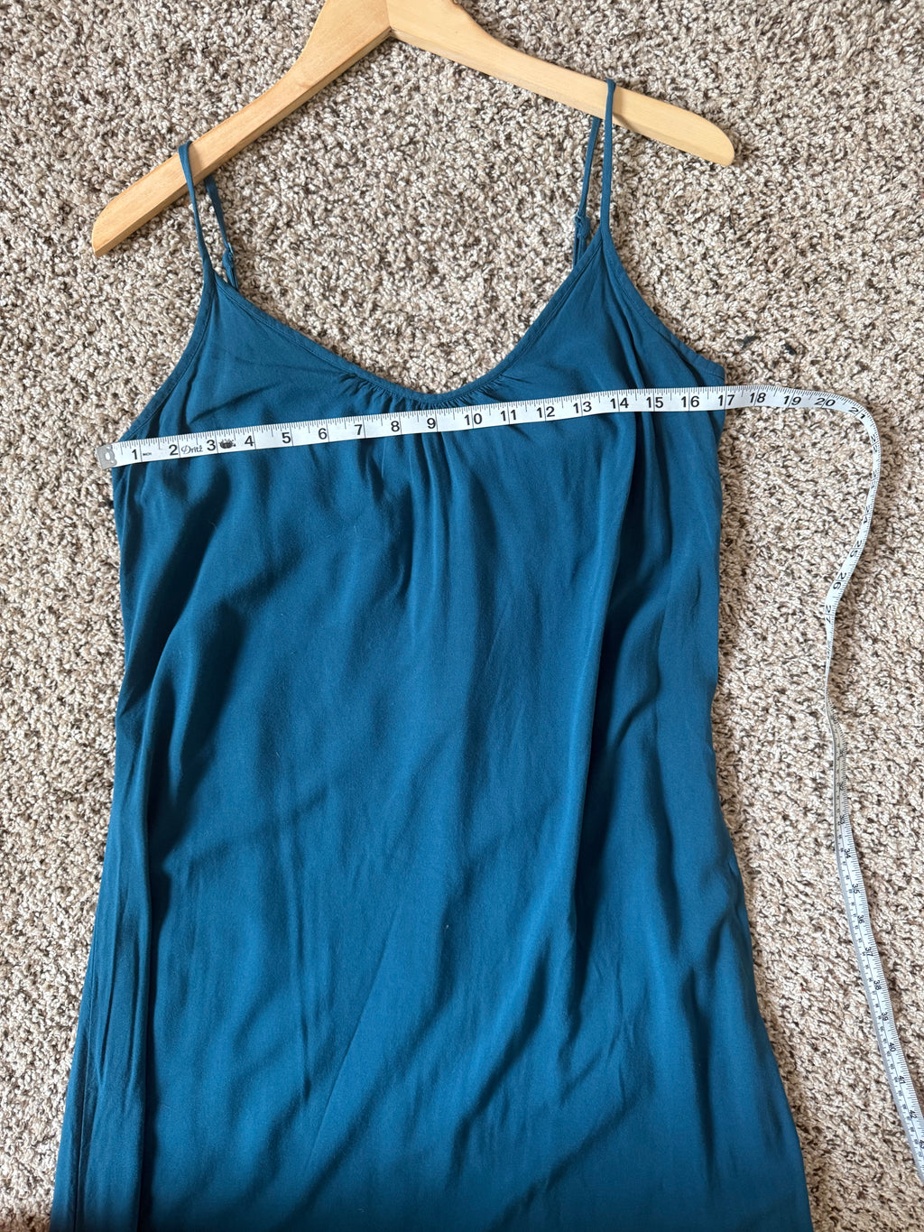 Dip 100% Viscose M Navy Blue Spaghetti Strap Maxi Dress
