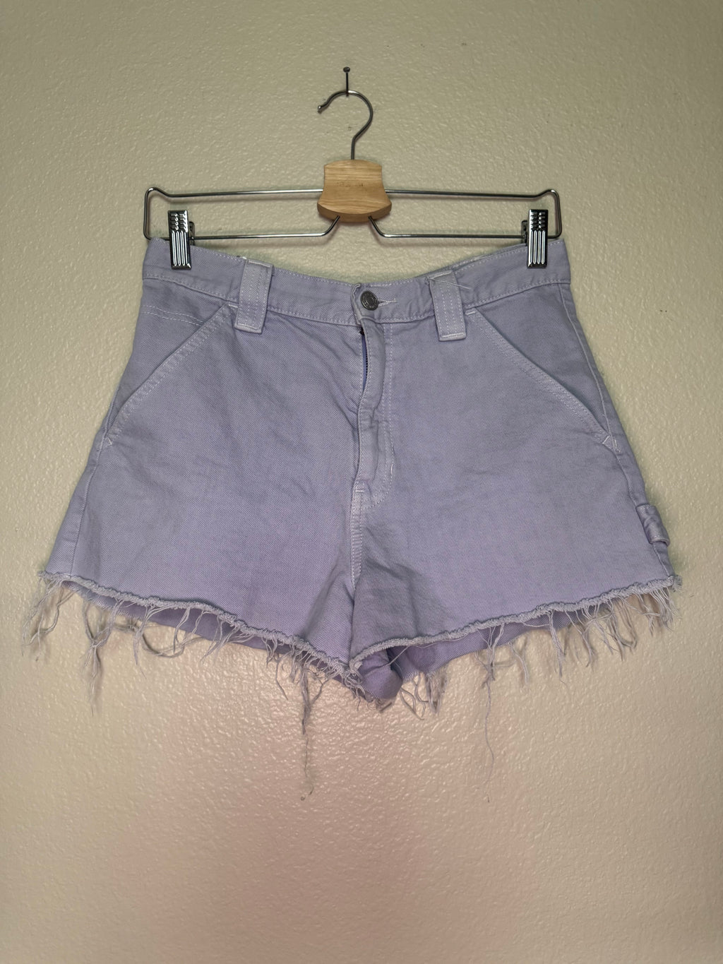 Pacsun 100% Cotton Size 28 Lavendar Denim Shorts