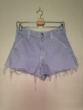 Pacsun 100% Cotton Size 28 Lavendar Denim Shorts