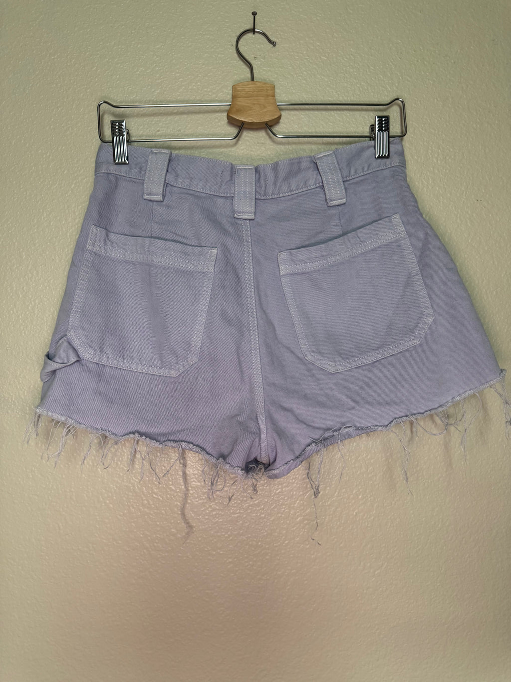 Pacsun 100% Cotton Size 28 Lavendar Denim Shorts