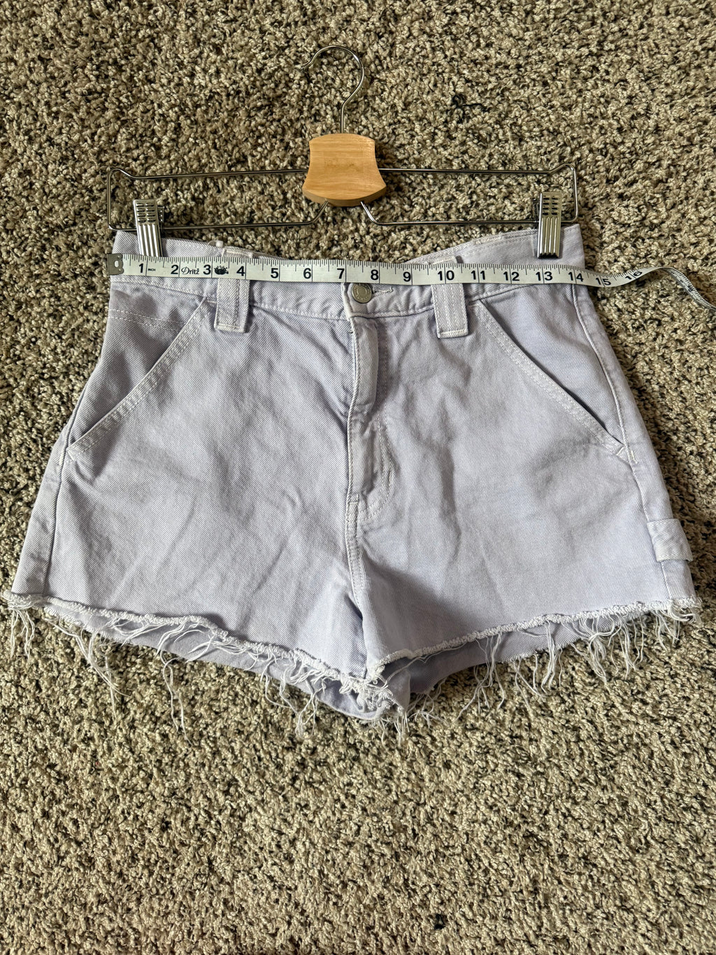 Pacsun 100% Cotton Size 28 Lavendar Denim Shorts